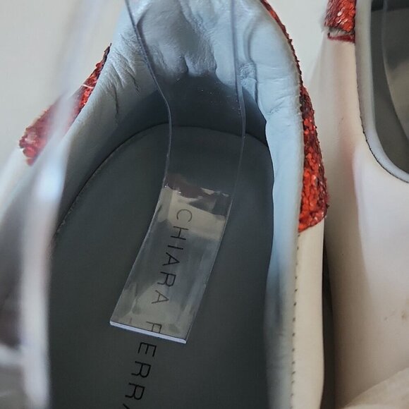 CHIARA FERRAGNI | Roger glitter sneakers trainers hearts sz 37 - Picture 5 of 8